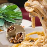 Piatto di fettuccine