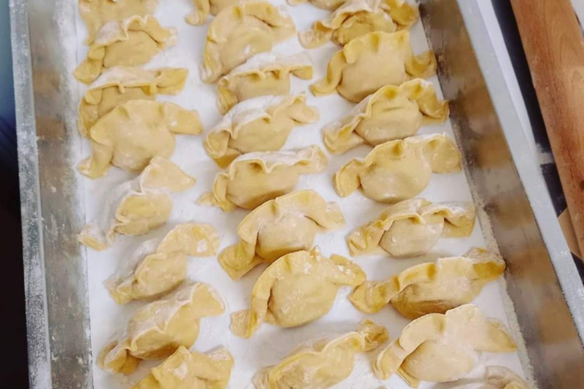 Ravioli in preparazione