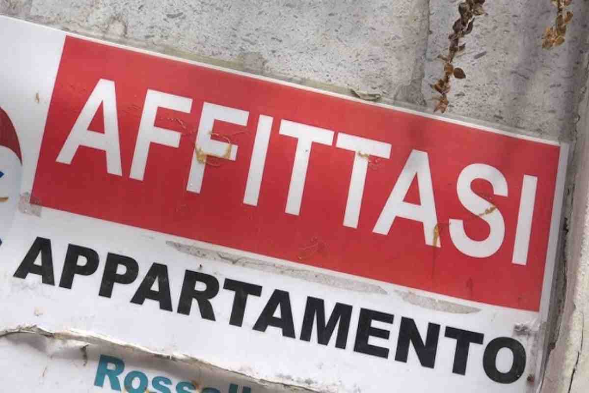 cartelli affittasi in città