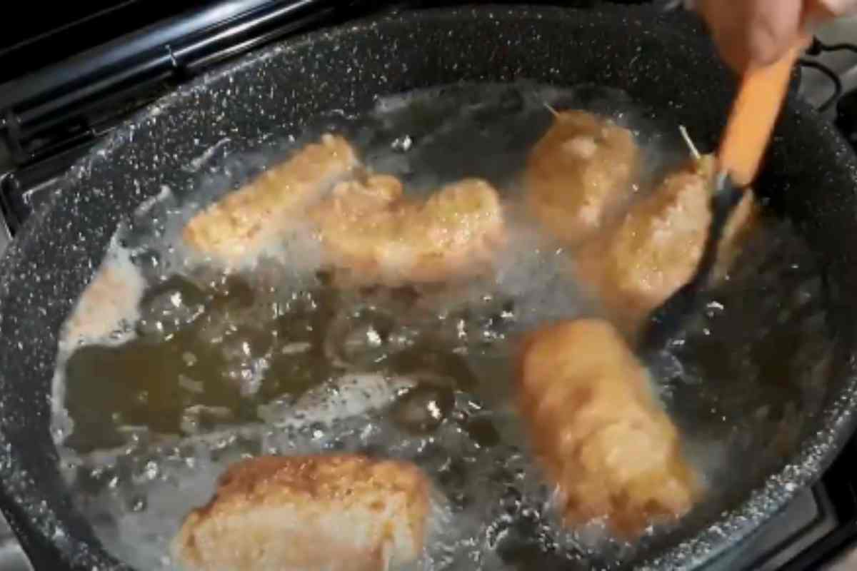 involtini di lonza in olio fritto