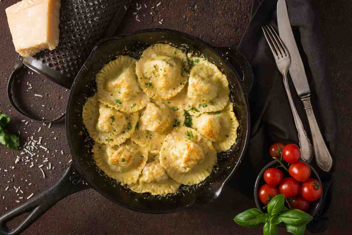 ravioli in padella